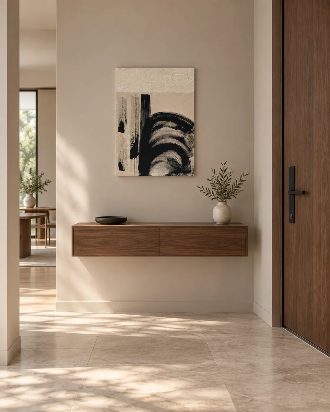 Wabi Sabi Tablo - Üç Nokta 50x70