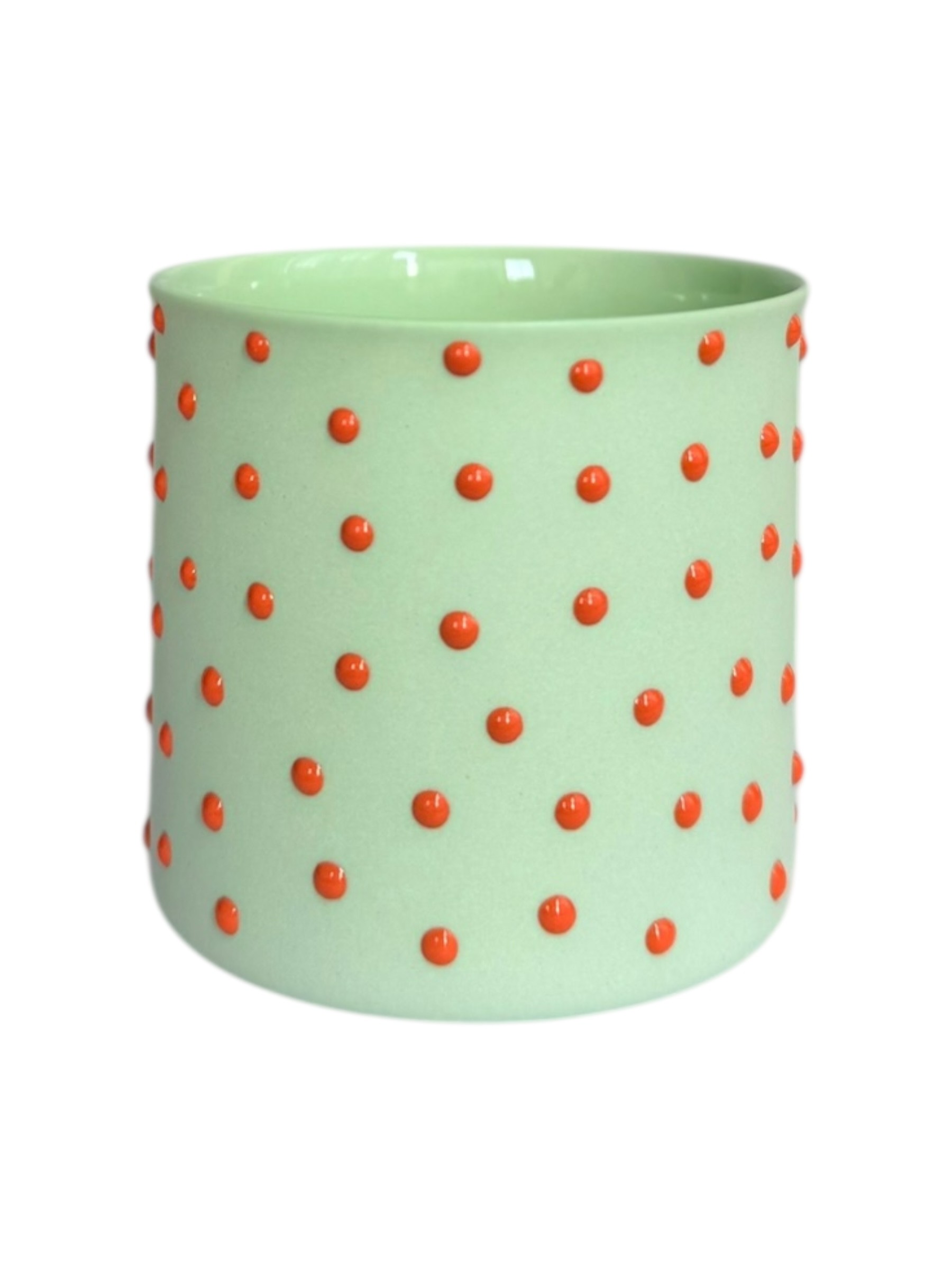 S-Classic Pistachio Green/Orange | Limoges Porselen Bardak 145 ml