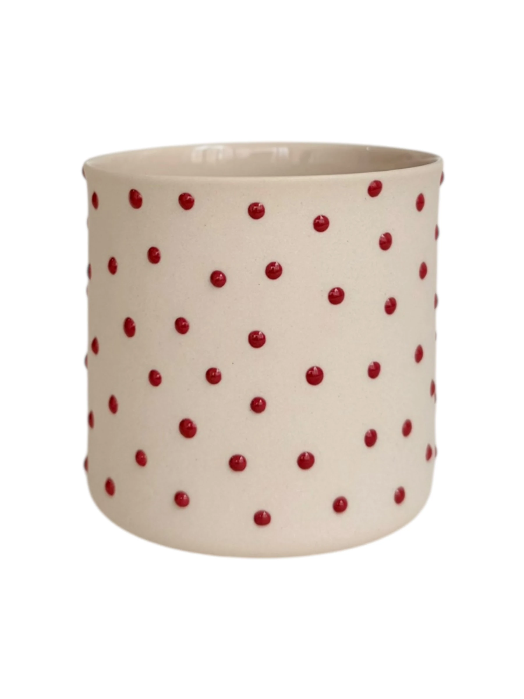 S-Classic Beige/Red | Limoges Porselen Bardak 145 ml