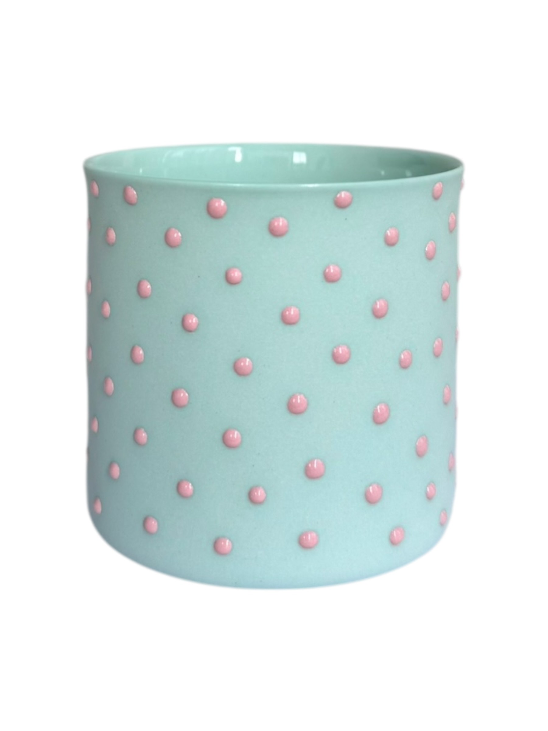 S-Classic Seafoam Green/Pink | Limoges Porselen Bardak 145 ml