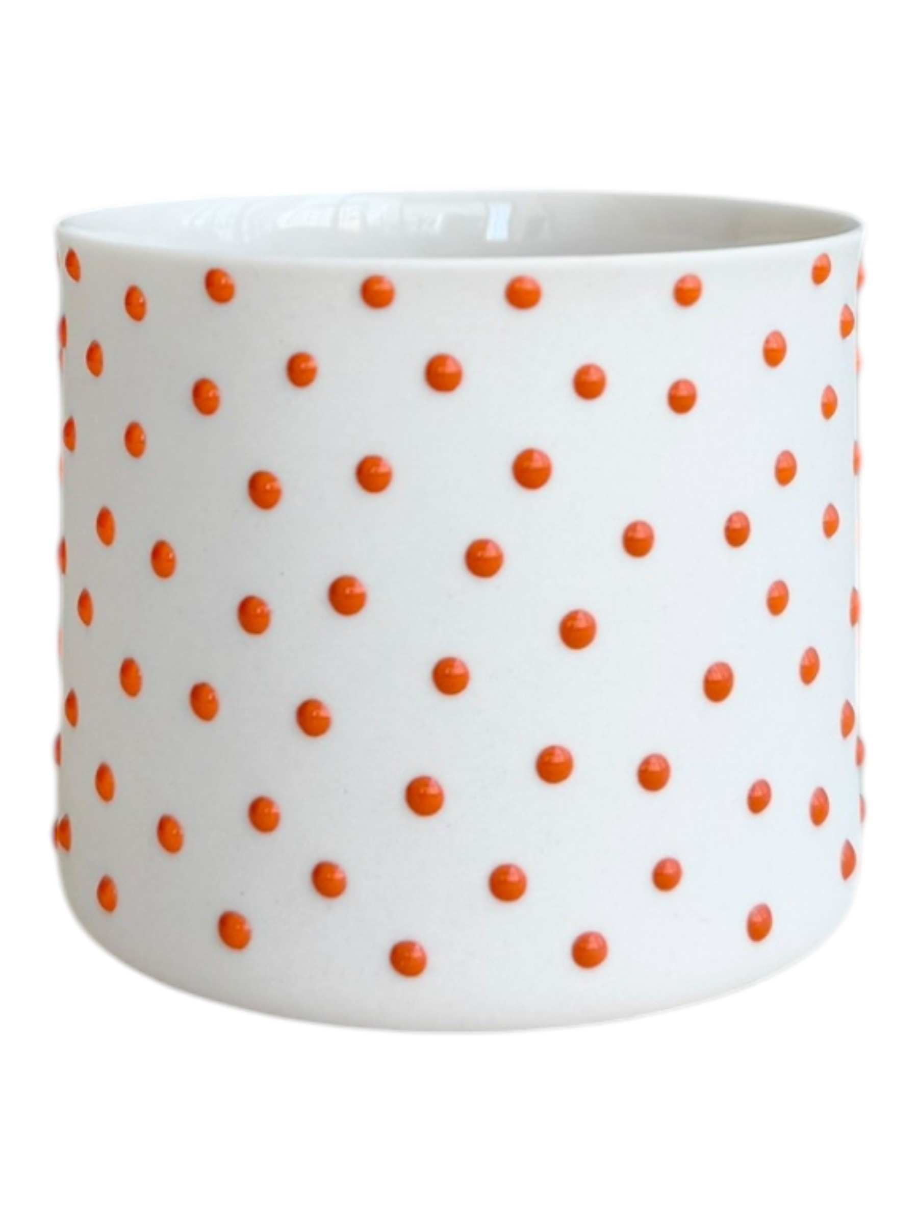 M-Classic White/Orange | Limoges Porselen Bardak 250 ml