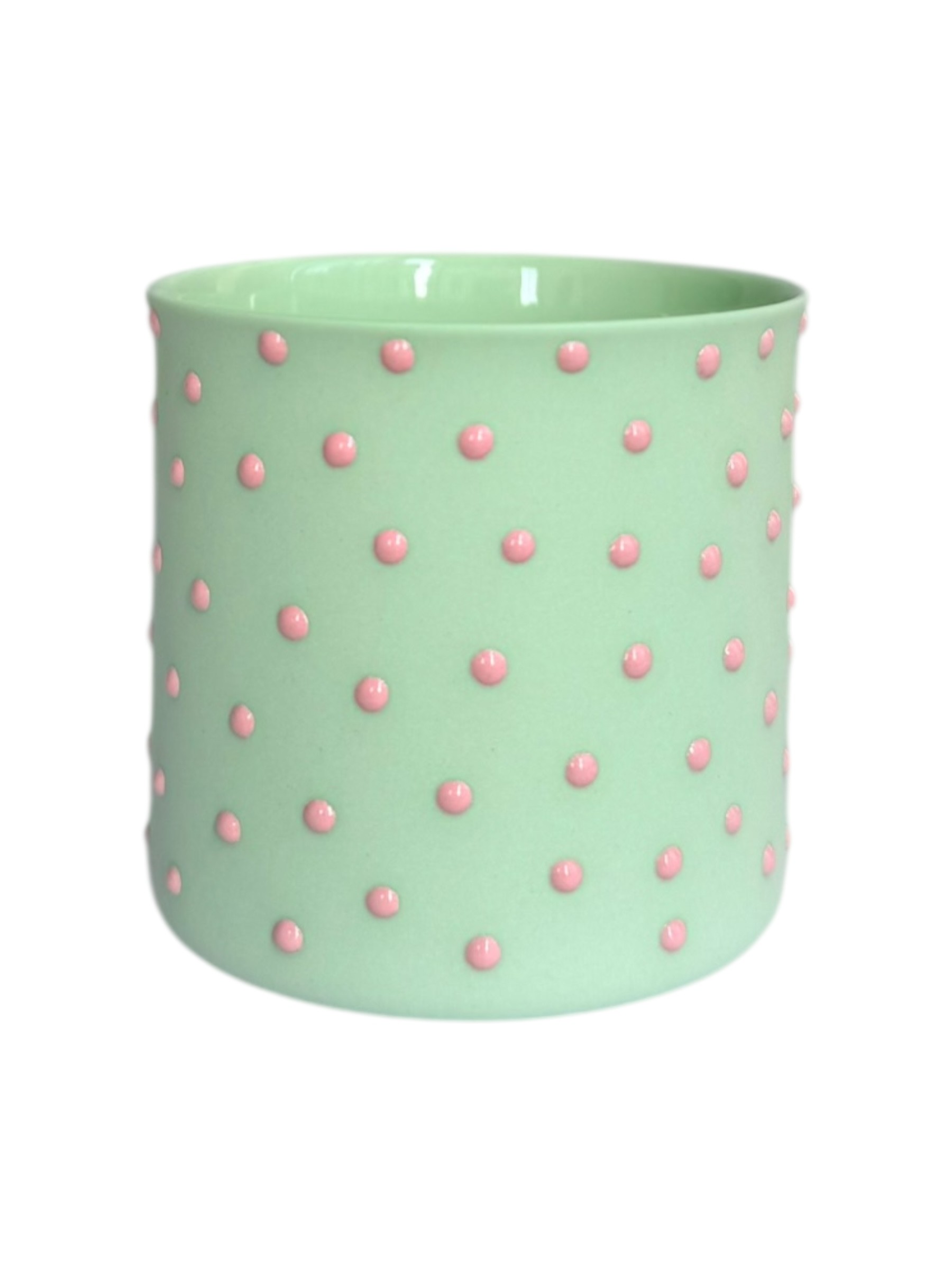 S-Classic Pistachio Green/Pink| Limoges Porselen Bardak 145 ml
