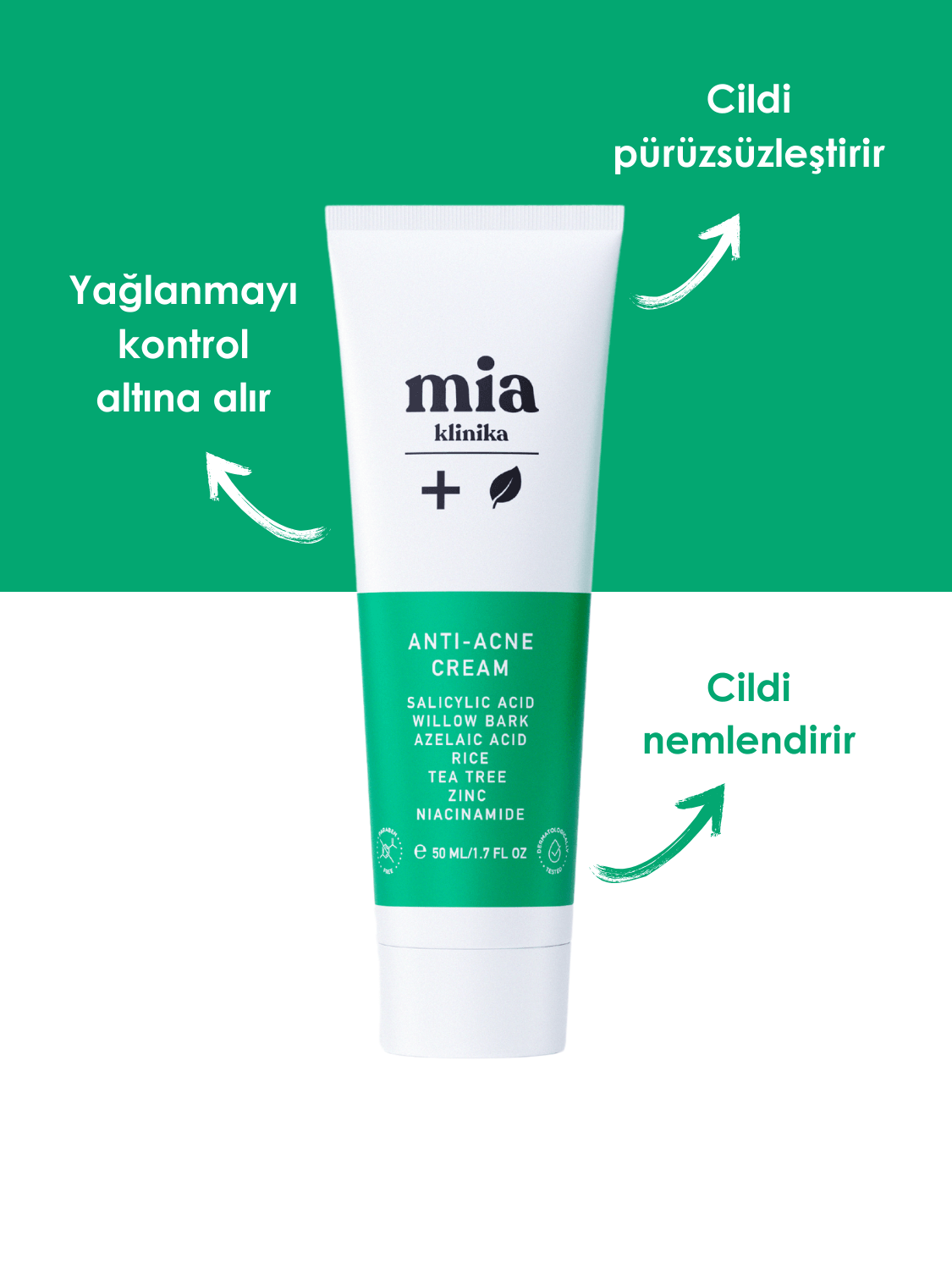 Mia Klinika -  Acne and Anti-Acne Barrier Strengthening Moisturizing Cream