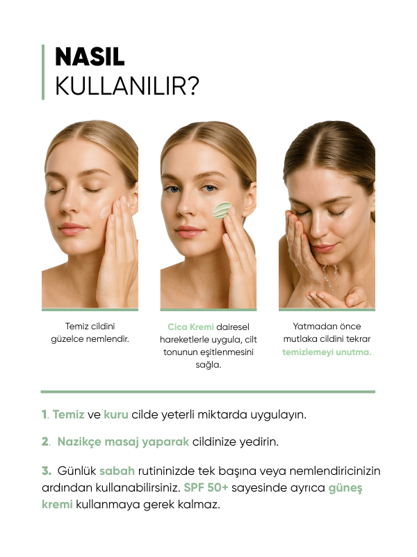 Mia Klinika Tiger Grass Ton Eşitleyici 50 SPF+ Cica Krem 30 ML