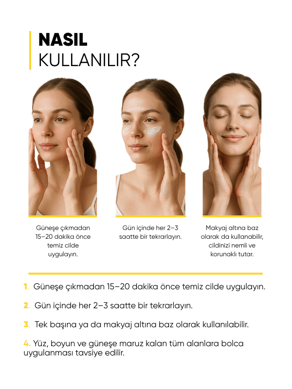 mia klinika 50 SPF+ Kırışıklık Ve Leke Karşıtı Anti-Pigment Yüz Güneş Kremi