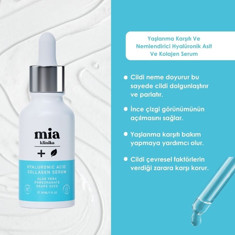 Mia Klinika Moisturizing Hyaluronic Acid and Collagen Serum