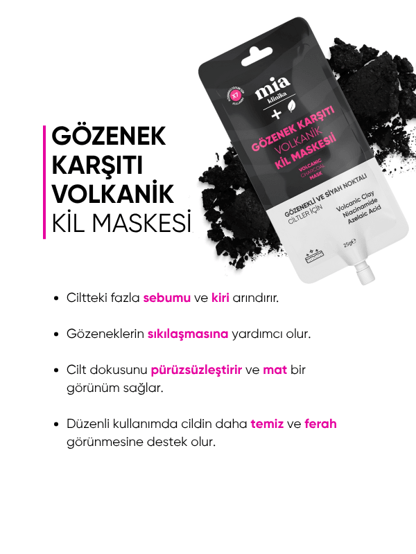  Gözenek Karşıtı Volkanik Kil Maskesi