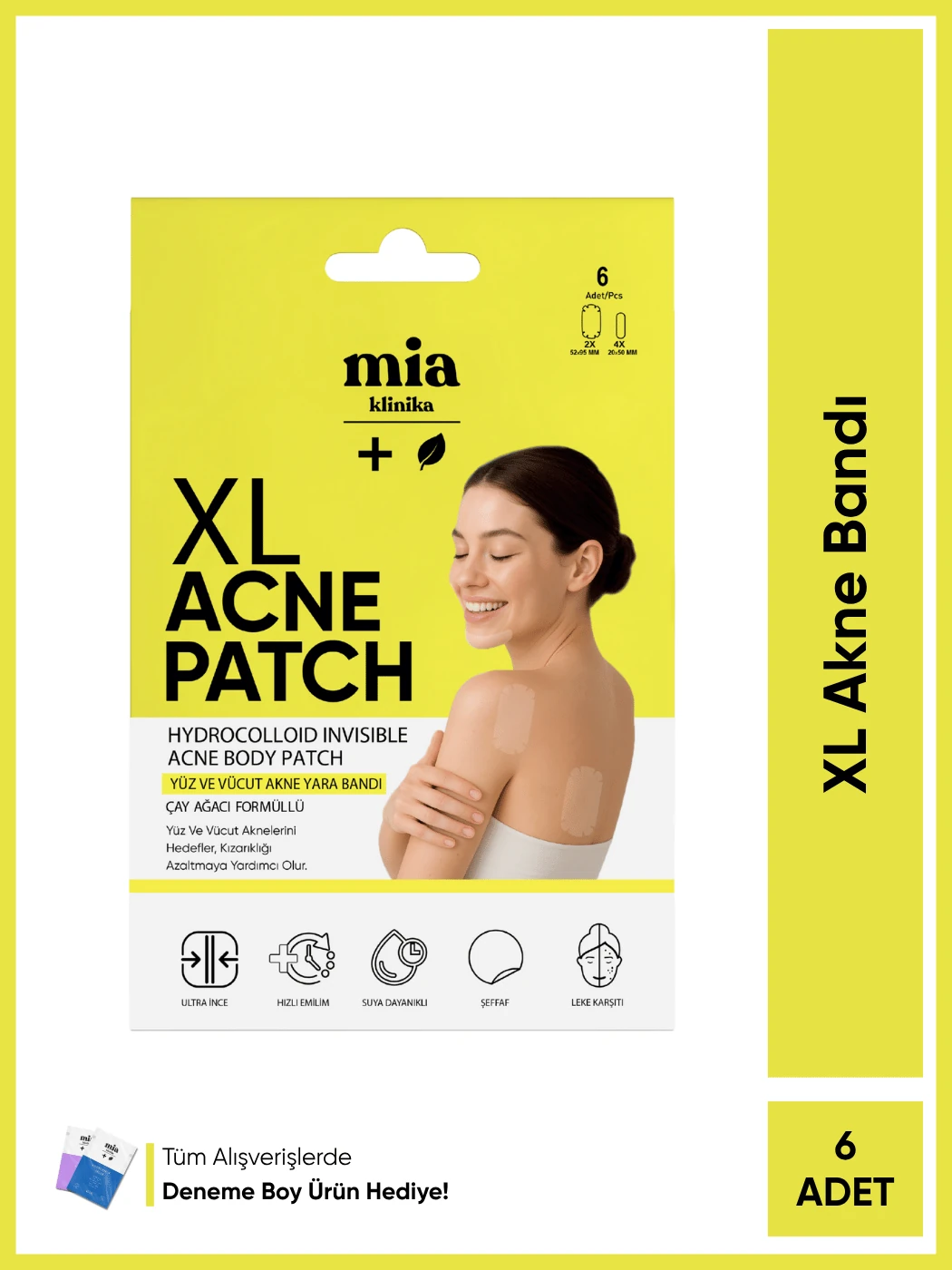 XL Yüz ve Vücut Akne Bandı