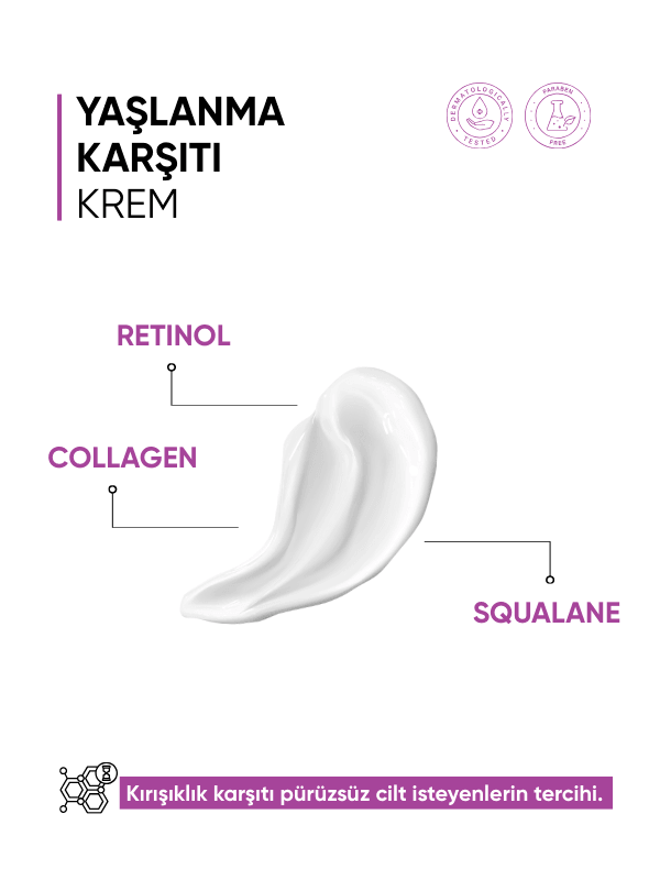 Mia Klinika Retinol ve Kolajen İçeren Yaşlanma Karşıtı Krem