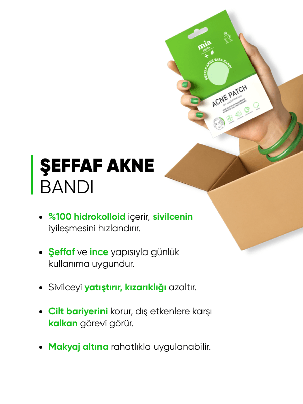 mia klinika Şeffaf Sivilce Akne Yara Bandı - 36 Adet