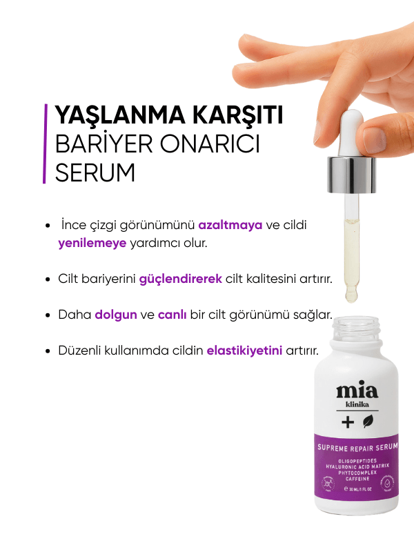 mia klinika Yaşlanma Karşıtı Bariyer Onarıcı Serum