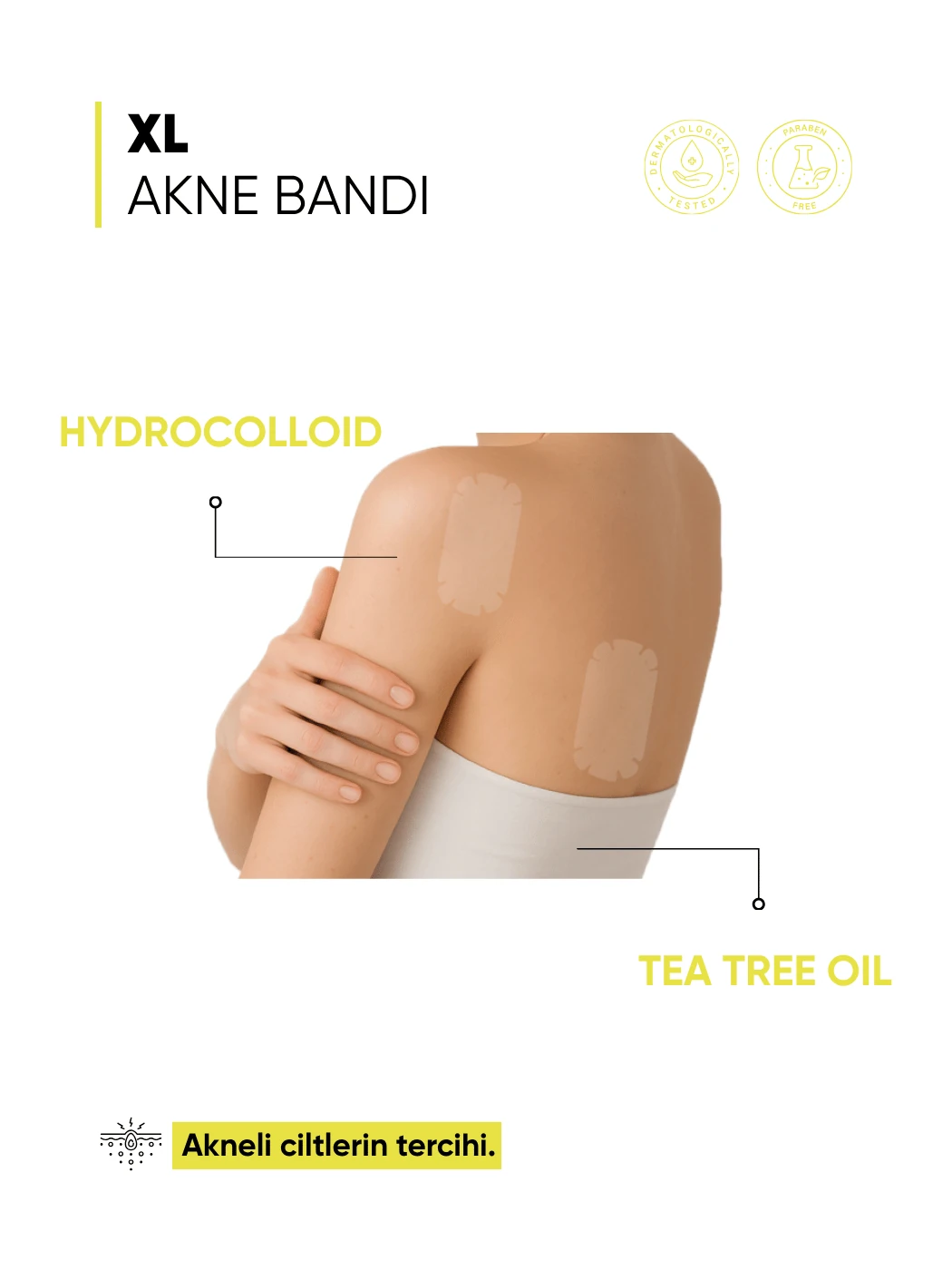 XL Yüz ve Vücut Akne Bandı