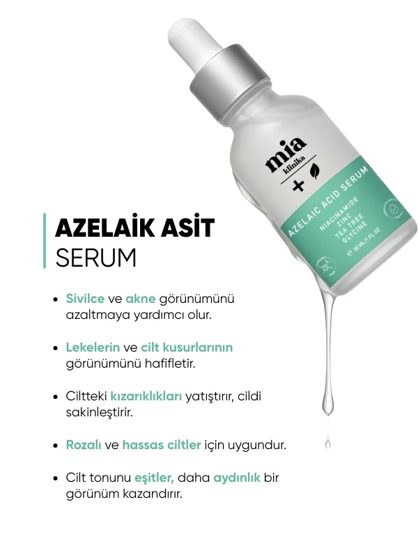 Sivilce ve Akne Karşıtı Azelaik Asit Serum & Akne Krem Yılbaşı Seti