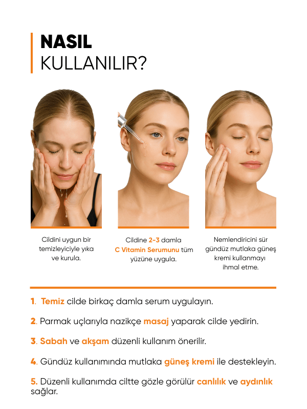mia klinika Gözenek ve Siyah Nokta Gidermeye Yardımcı Aydınlatıcı C Vitamini Serumu