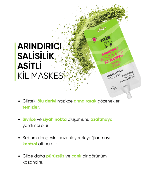  Arındırıcı Salisilik Asitli Kil Maskesi
