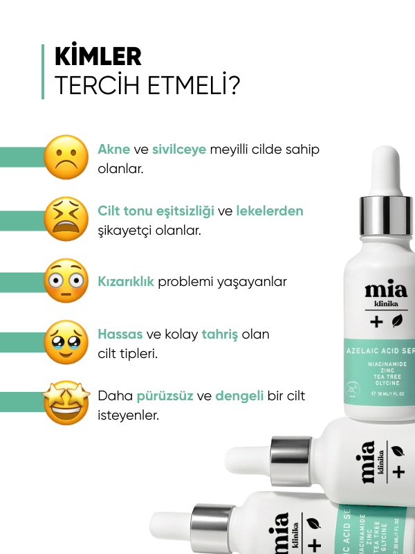 Mia Klinika Sivilce ve Leke Karşıtı Azelaik Asit Serumu