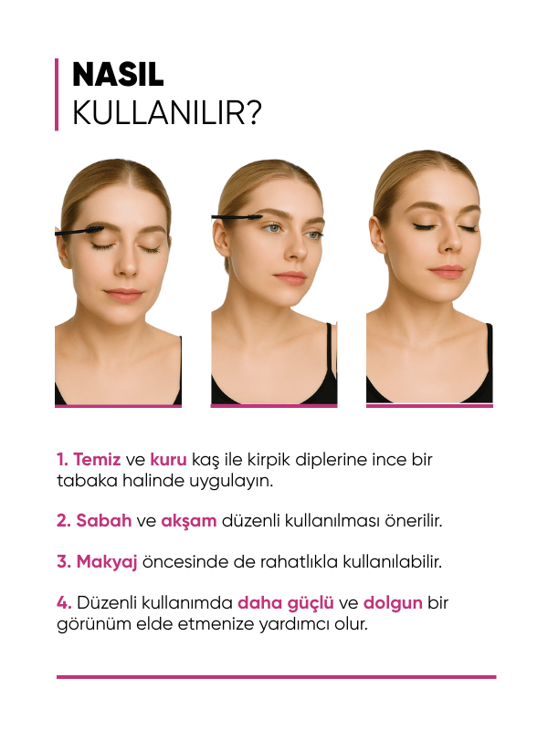 mia klinika Su Bazlı Güçlendirici Kaş Ve Kirpik Serumu