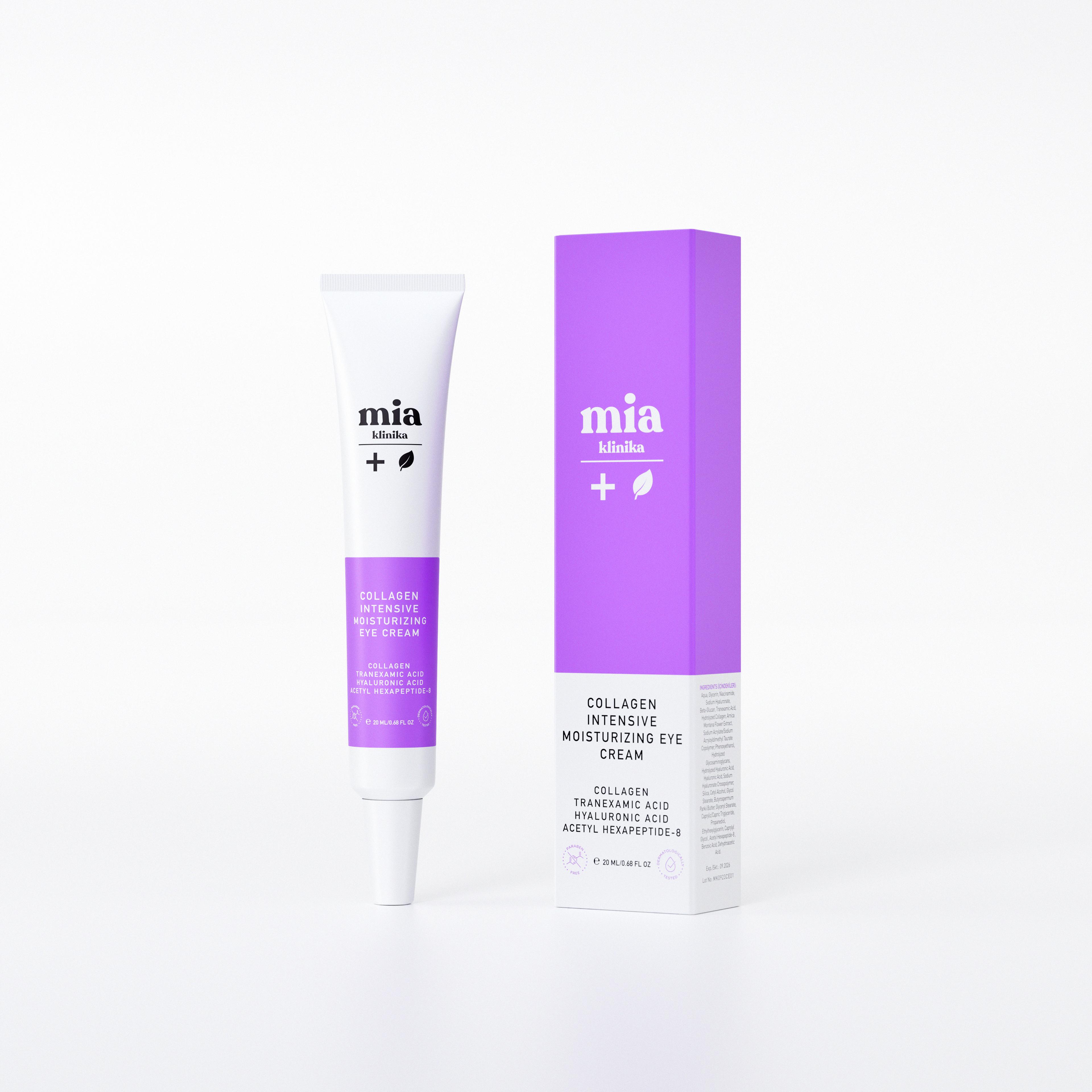 Mia Klinika Anti-Dark Spot, Wrinkle and Bruise Eye Contour Care Cream Containing Collagen and Peptide