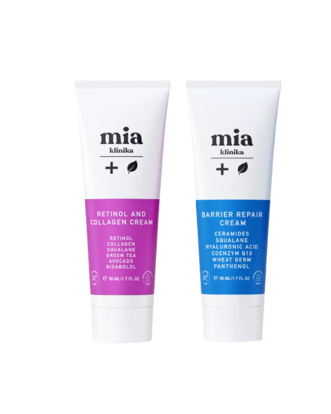 フェイスクリーム mia mia klinika | Cream Set | Barrier Repair Moisturizer and Retinol