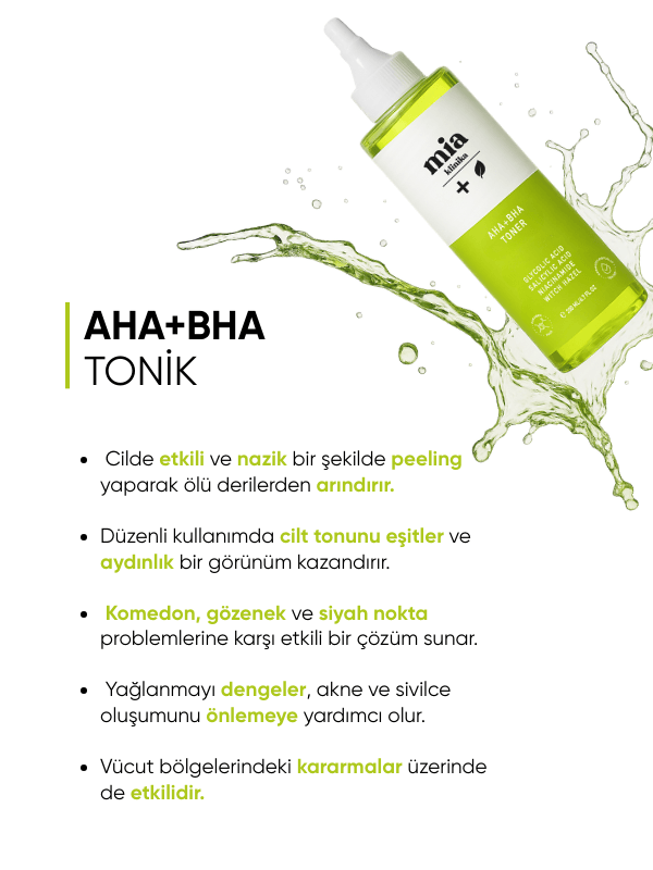mia klinika Gözenek Sıkılaştırıcı Ve Yüz Temizleyici Tonik