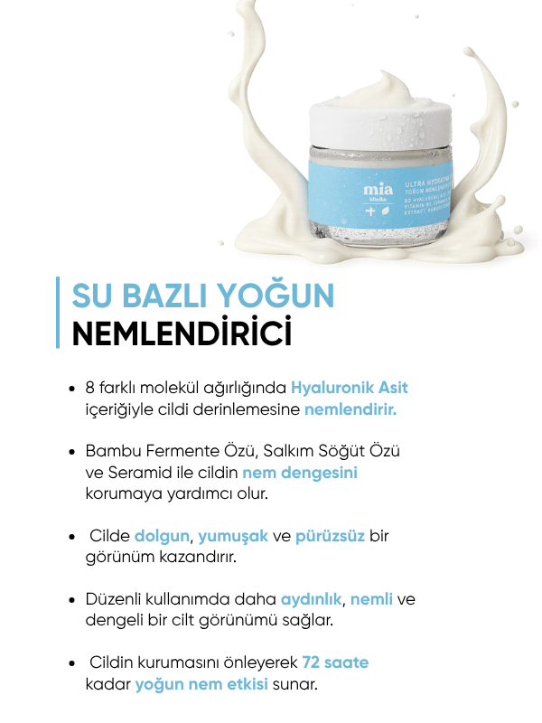 72 Saat Etkili Su Bazlı Yoğun Nemlendirici Yüz Kremi