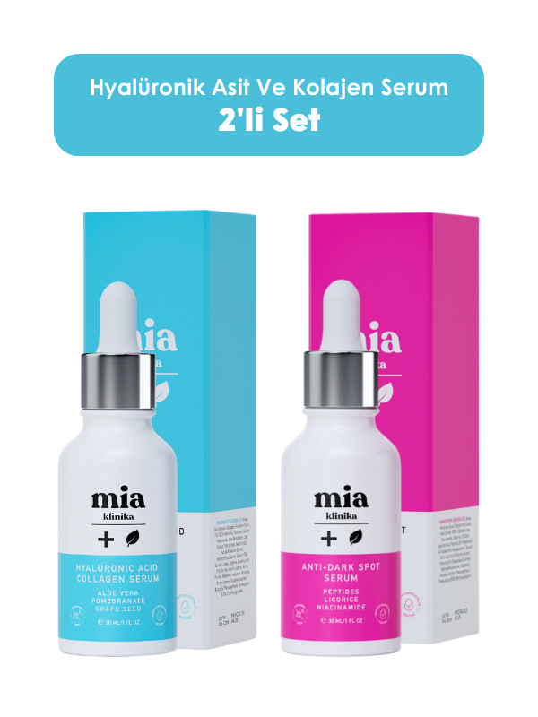 Hyalüronik Asit Ve Kolajen Serum Leke Karşıtı Serum 2'li Set