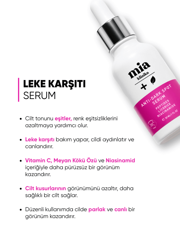 mia klinika Leke Görünümü Karşıtı Ve Cilt Tonu Eşitlemeye Yardımcı Serum