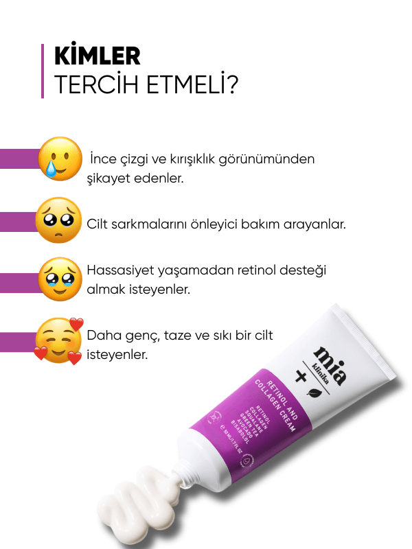 Mia Klinika Retinol ve Kolajen İçeren Yaşlanma Karşıtı Krem