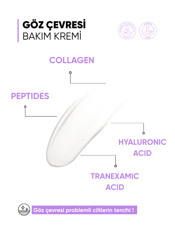mia klinika Dark Spot, Wrinkle, and Puffiness Care Eye Cream with Collagen and Peptides