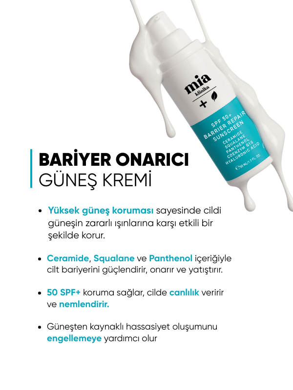 Mia Klinika SPF 50+ Bariyer Onarıcı Güneş Koruyucu Krem