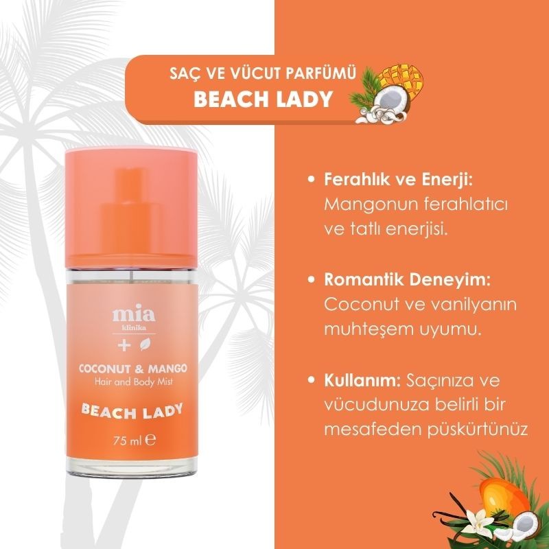 Mia Klinika Coconut and Mango Beach Lady Hair and Body Perfume