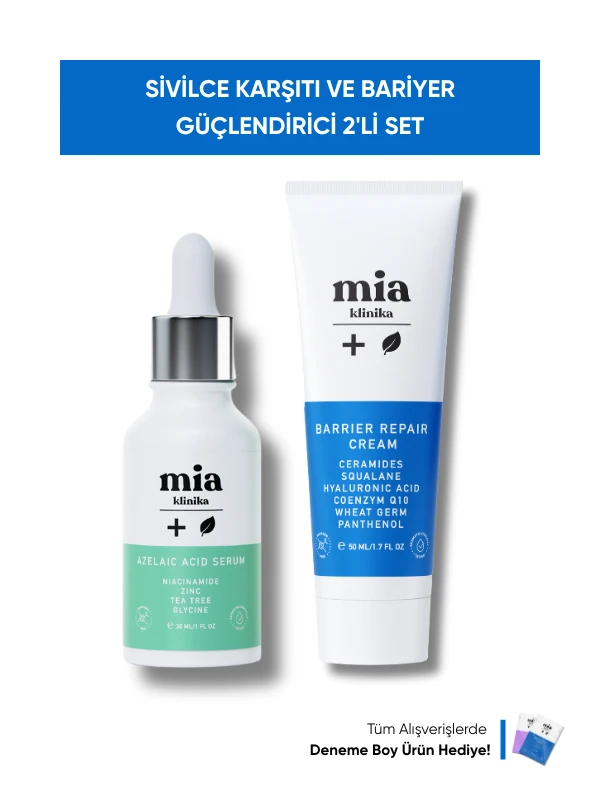mia klinika Ton Eşitleyici Cilt Bariyeri Güçlendirici İkili Set