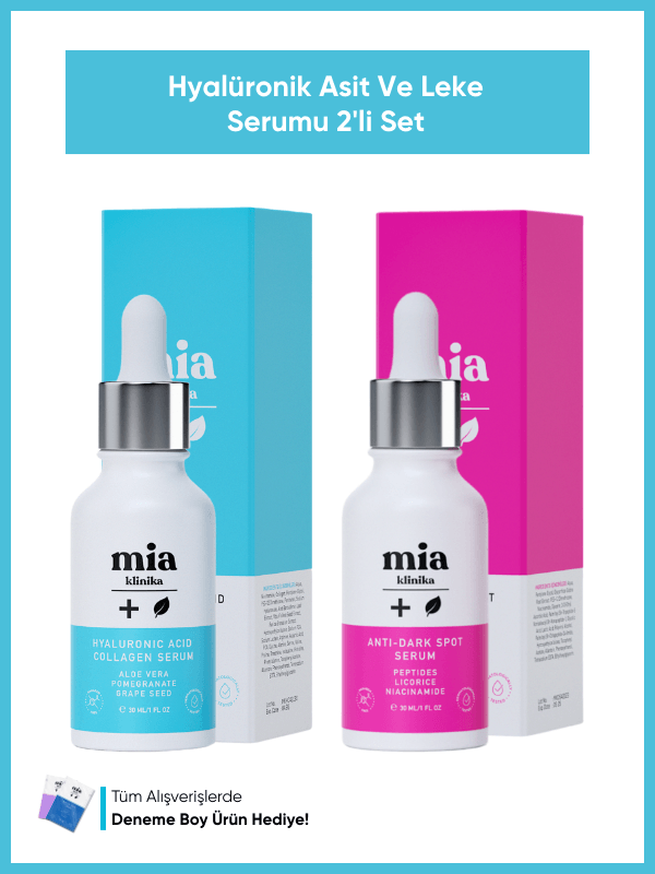 Hyalüronik Asit Ve Kolajen Serum Leke Karşıtı Serum 2'li Set