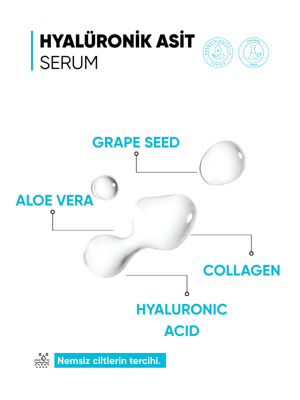 mia klinika Nemlendirici Hyalüronik Asit ve Kolajen Serum
