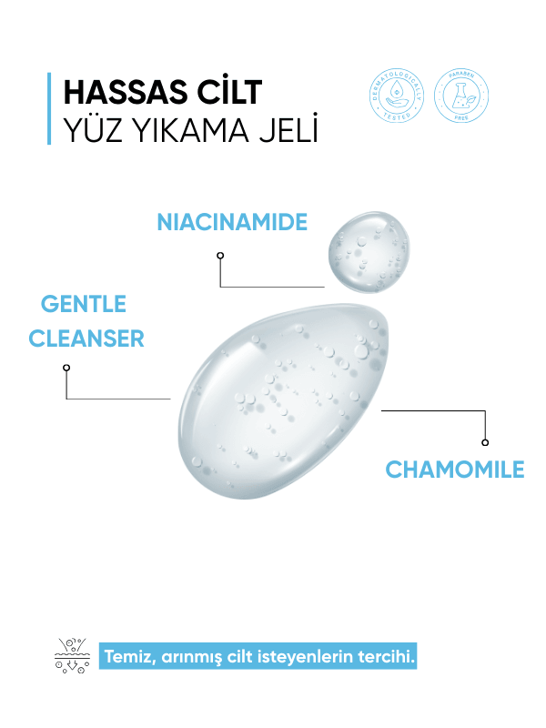 mia klinika Hassas ve Kuru Ciltler İçin Yüz Yıkama Jeli