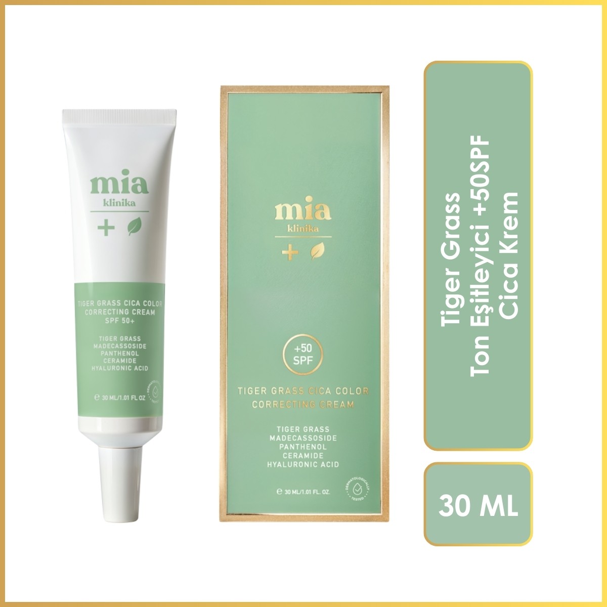 Mia Klinika Tiger Grass Cica Color Correcting Cream SPF 50+