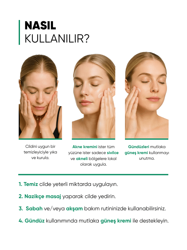 mia klinika Sivilce ve Akne Karşıtı Bariyer Güçlendirici Nemlendirici Krem
