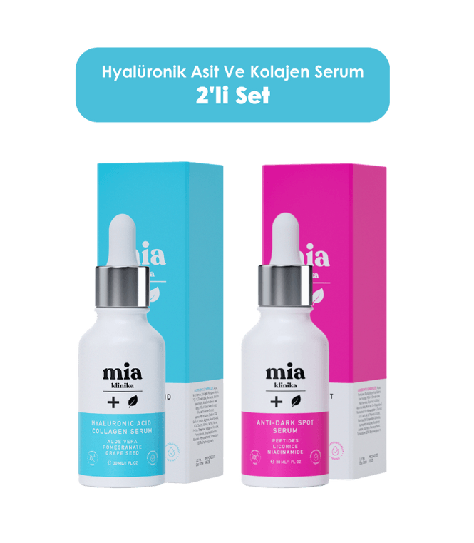 Hyalüronik Asit Ve Kolajen Serum Leke Karşıtı Serum 2'li Set