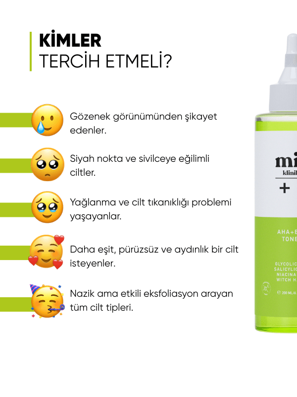 mia klinika Gözenek Sıkılaştırıcı Ve Yüz Temizleyici Tonik