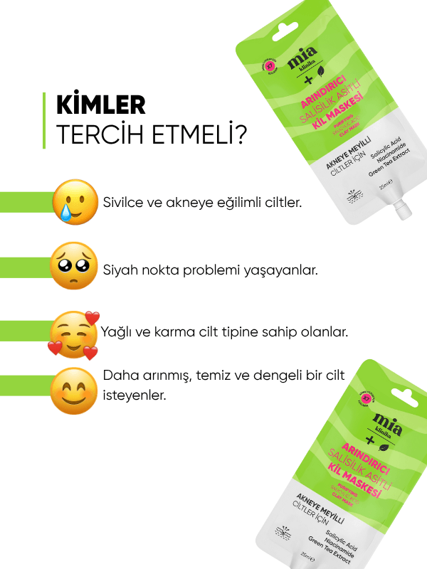  Arındırıcı Salisilik Asitli Kil Maskesi