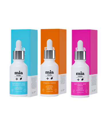 C Vitamini Serum + Hyalüronik Asit Ve Kolajen Serum + Leke Görünümünü Düzenlemeye Yardımcı Serum 3'lü Set