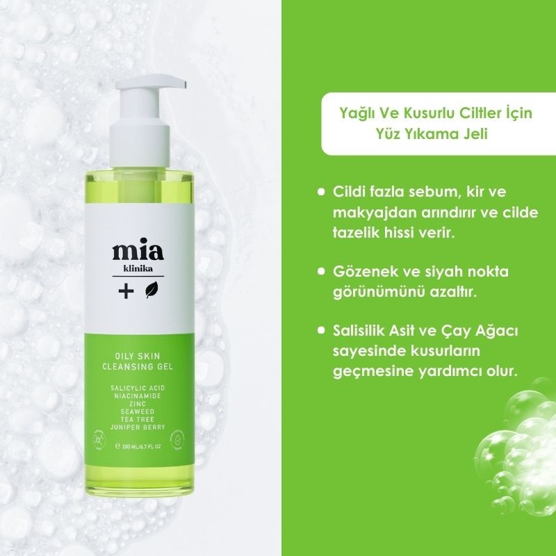 Mia Klinika Face Wash Gel for Oily and Acne-Prone Skin