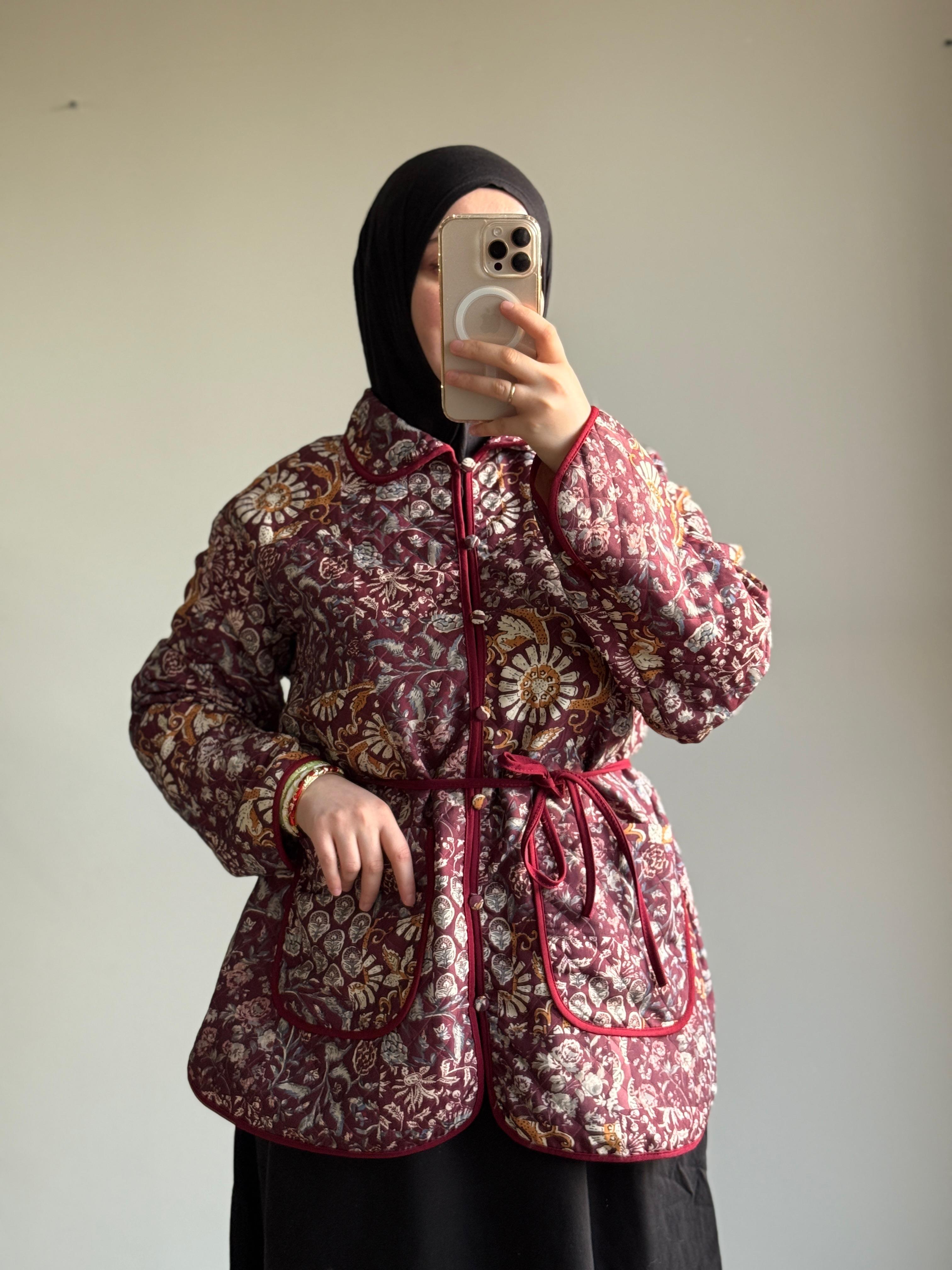 Purnia Kapitone Ceket 75cm - Etnik