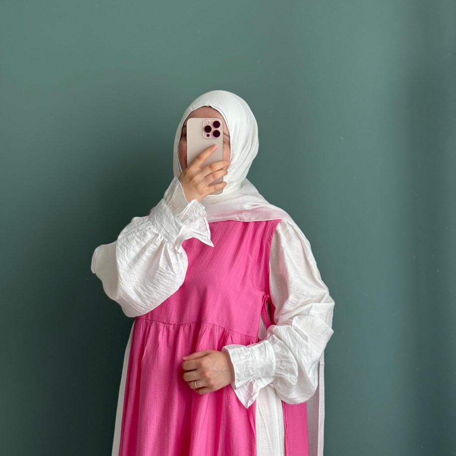 Zerenda Takım - Beyaz / Şeker Pembe
