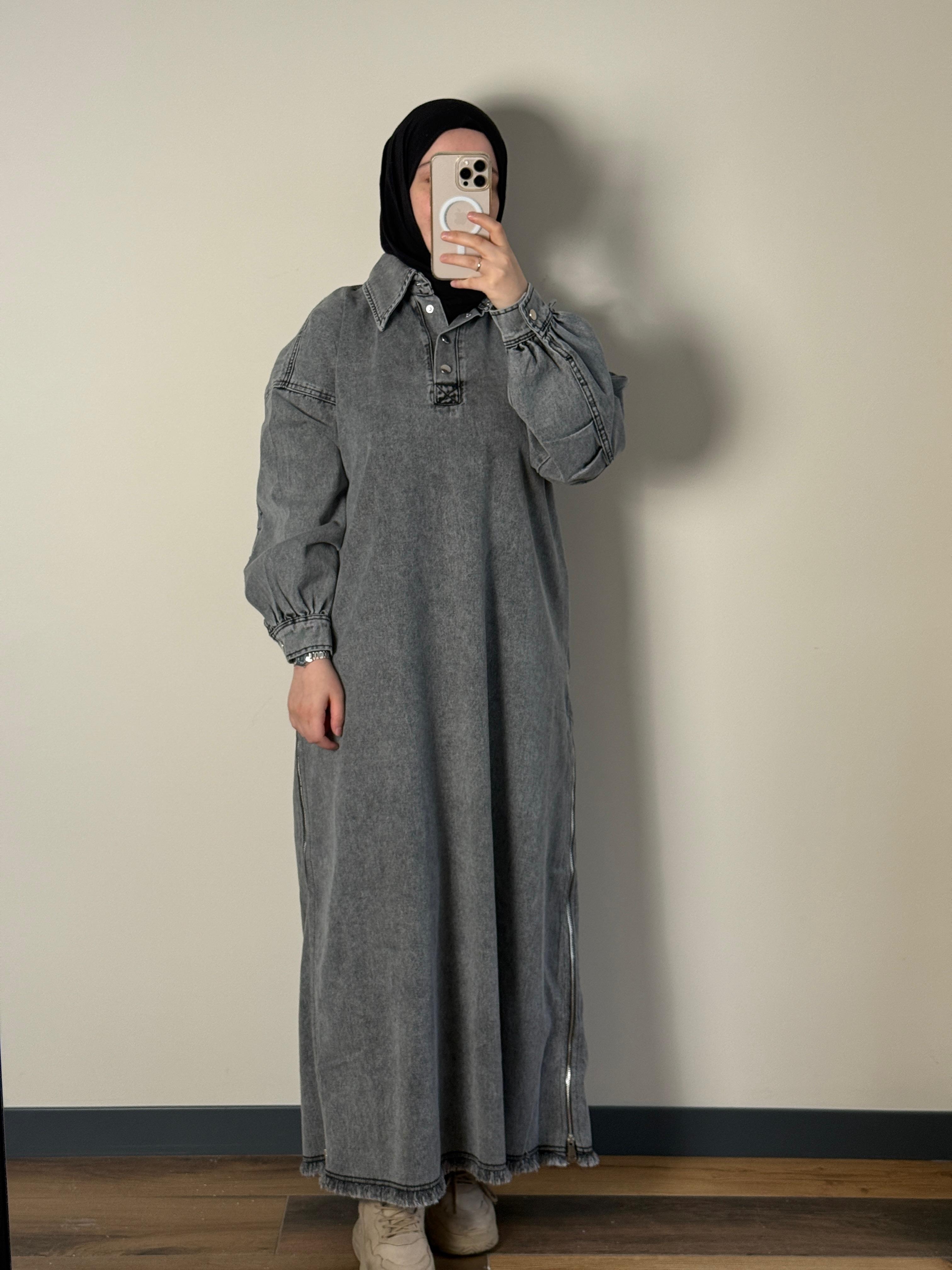 Meva Denim Elbise