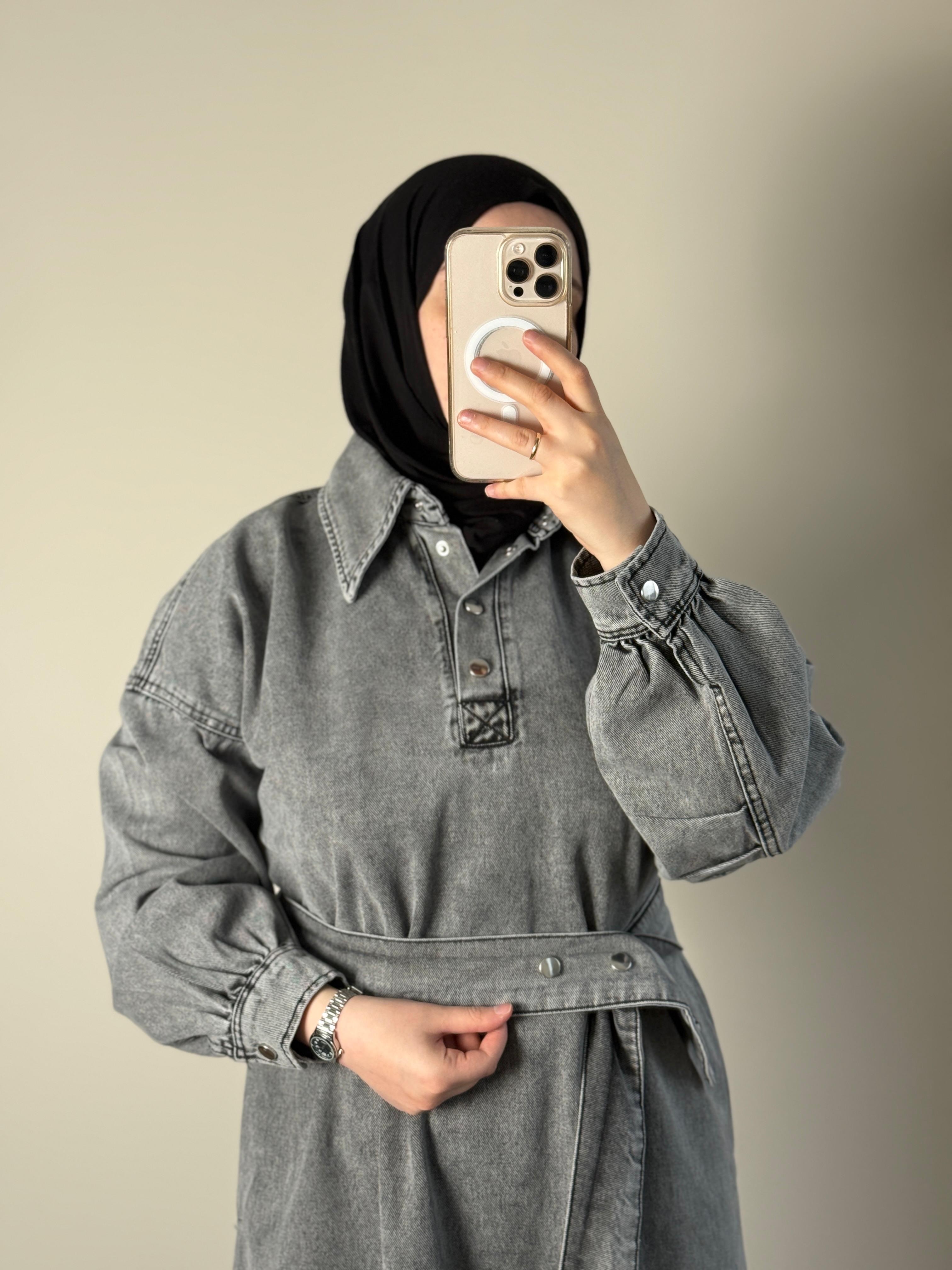 Meva Denim Elbise