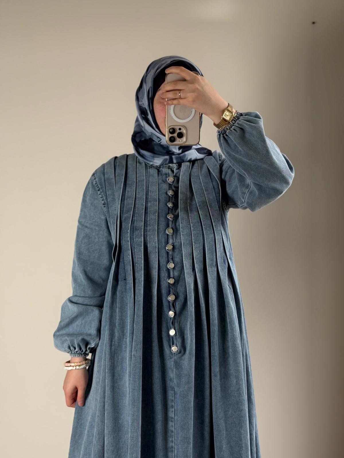 Marbella Denim Elbise
