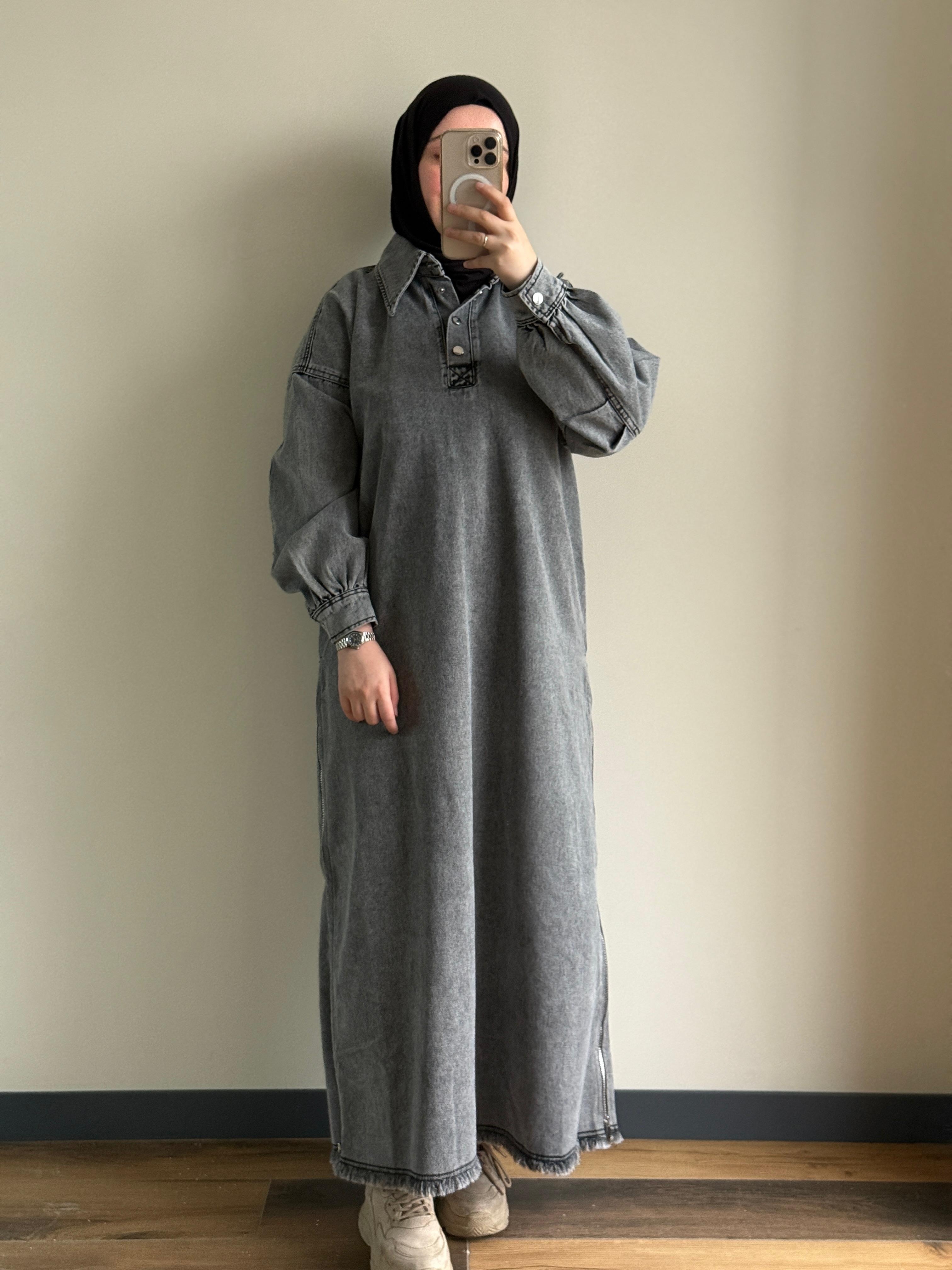 Meva Denim Elbise