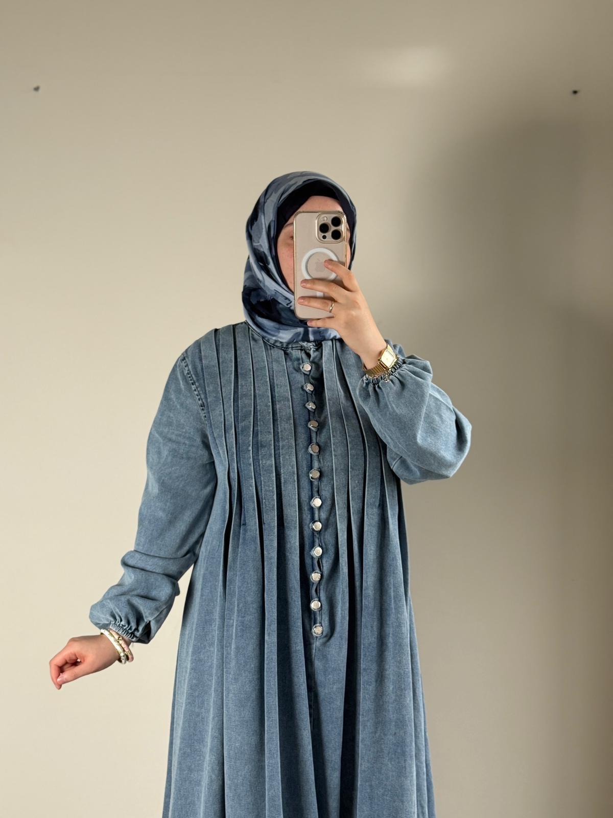 Marbella Denim Elbise