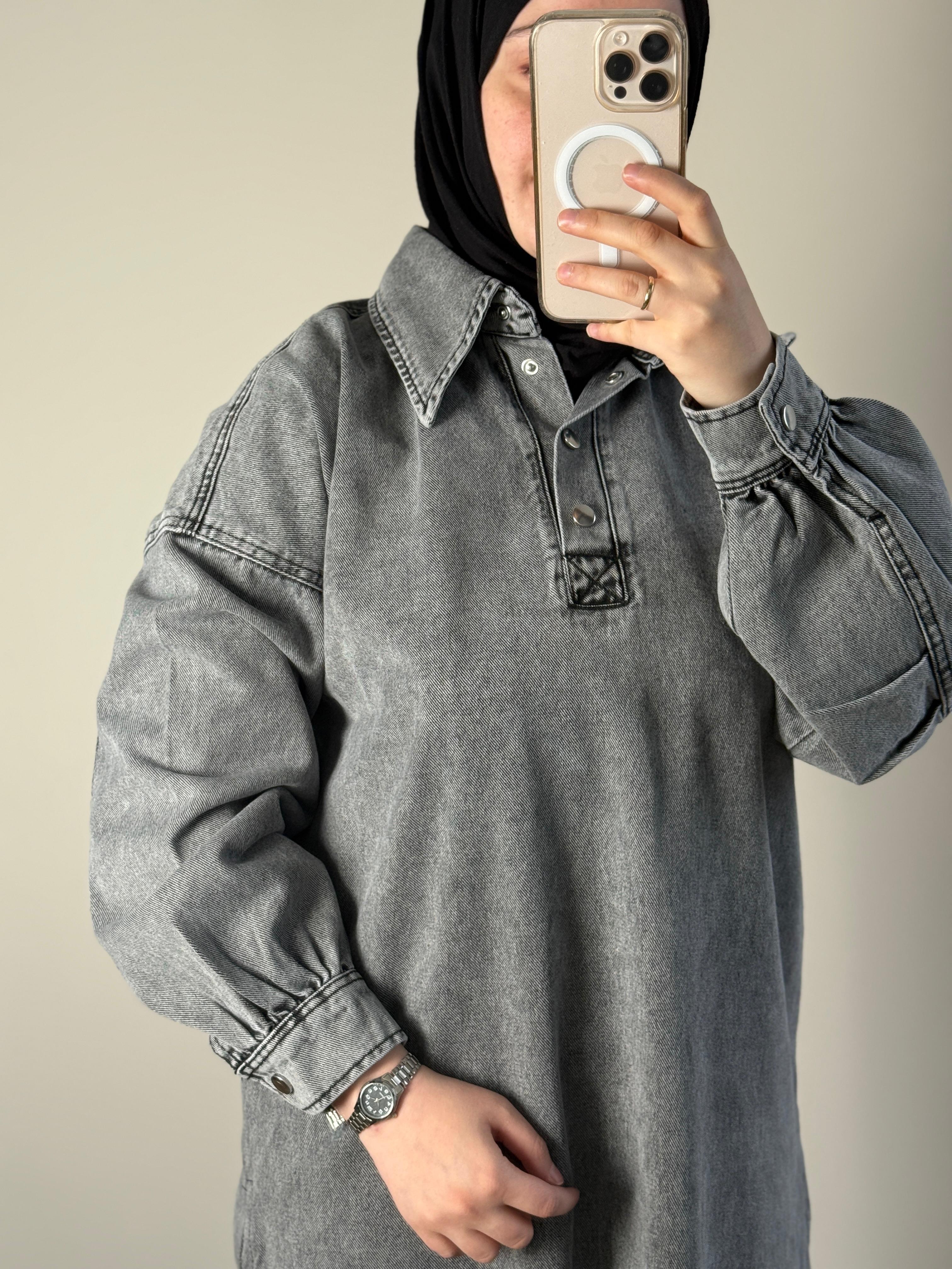Meva Denim Elbise